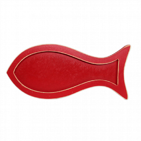 Bandeja Peixe Mdf Vermelho Decorativa Festa Junina Arraiá