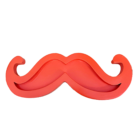BIGODE MDF LARANJA