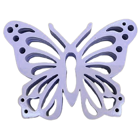 BORBOLETA FRUFRU MDF GRANDE LILAS