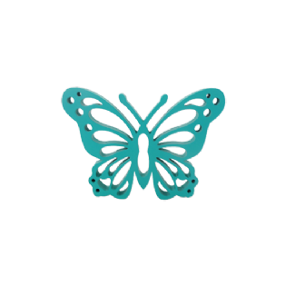 BORBOLETA FRUFRU MDF PEQUENA TIFFANY