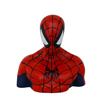 Busto Herói Aranha Cerâmica Decorativo Festa