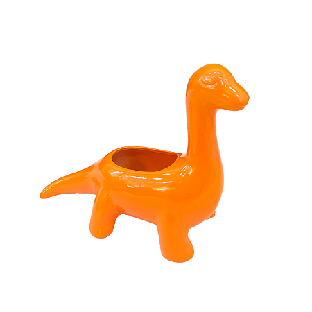 DINOSSAURO CERAMICA MOD 1 LARANJA