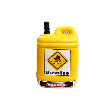 Galão Combustível Cerâmica Amarelo Decorativo Festa Temático