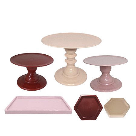 Kit Comemore 5 Só Boleiras 5 Pc Decoração Festa Aniversário