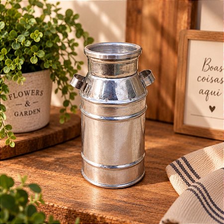 Leiteira Metal PP 14,5ALT x 8 CM Decorativa Festas Enfeite