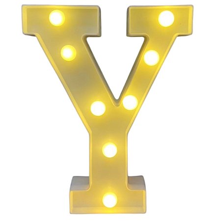 LETRA LED Y PLASTICO BRANCO 22CM