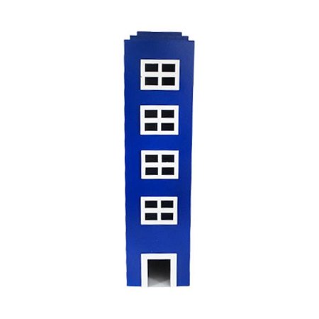 PREDIO 4 JANELAS MOD2 MDF AZUL ROYAL