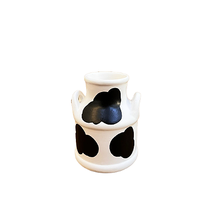 Mini Leiteira Cerâmica Vaquinha Decorativa Cachepot Vaso