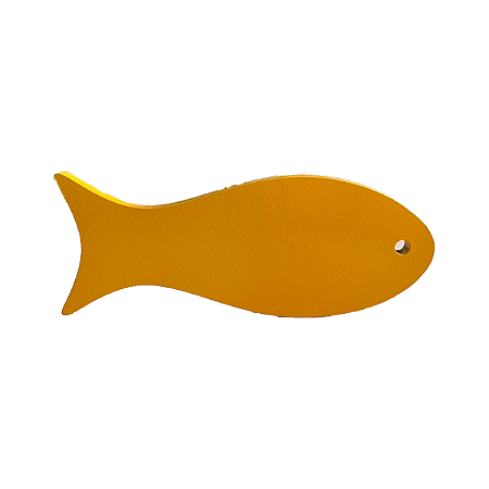 MINI PEIXE DE MDF AMARELO GEMA