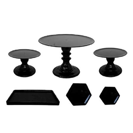 Kit Comemore Só Boleiras Preto 5 Pcs Festa Aniversário