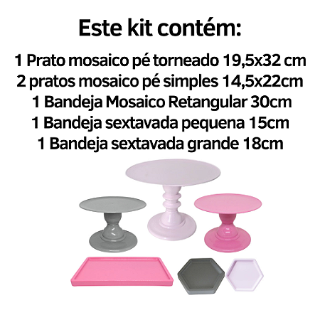 Kit Festa Comemore Só Boleiras 5 Pcs Tiffany Lilas Roxo