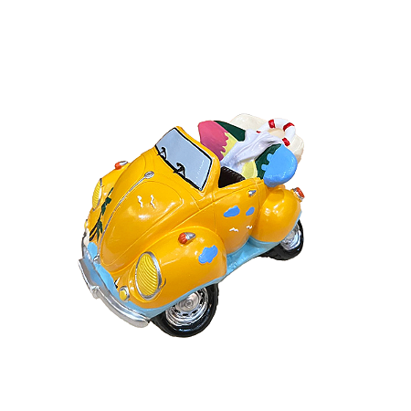 FUSCA DE CERAMICA AMARELO