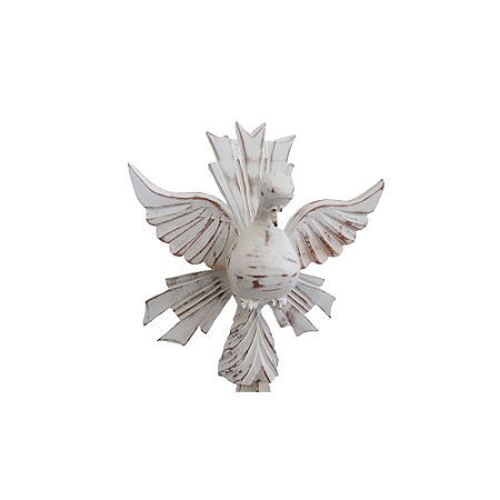 Divino Espirito Santo Madeira Base Retangular Branco