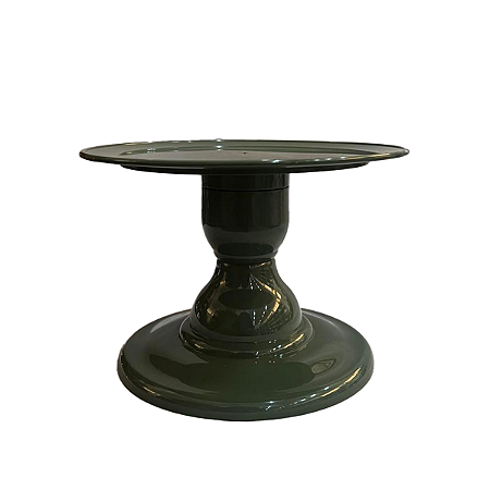 Prato Mosaico Pé Simples Só Boleiras 14,5X22 Verde Musgo