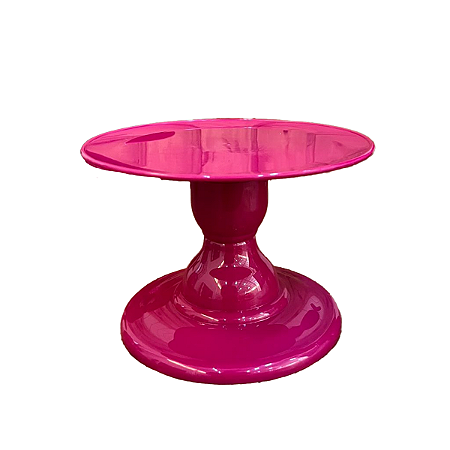 Prato Mosaico Pé Simples Só Boleiras 14,5X22 Fucsia