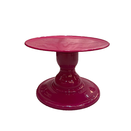 Prato Mosaico Pé Simples Só Boleiras 14,5X22 Fucsia