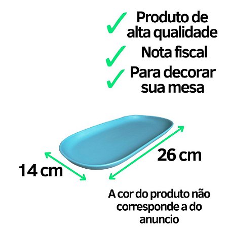 BANDEJA OVAL PORCELANA VERDE LIMÃO