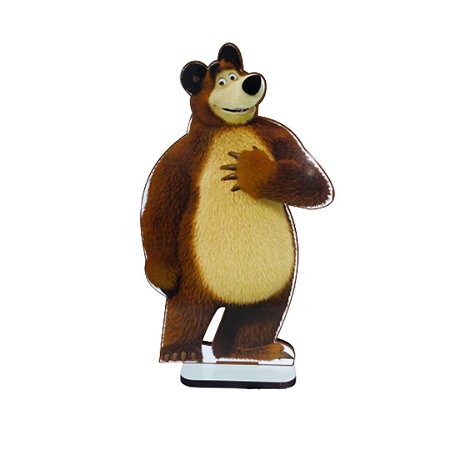 Display Adesivo Decorativo Urso da Menina Placa Totem Mdf