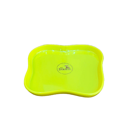 Bandeja Orgânica Só Boleiras 180 Neon Amarelo Decoração