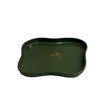 Bandeja Orgânica Só Boleiras 180 Verde Musgo Decorativa