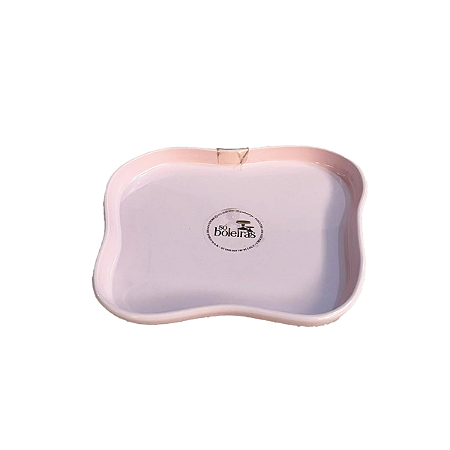 Bandeja Orgânica Só Boleiras 180 Rosa Claro Decorativa Festa