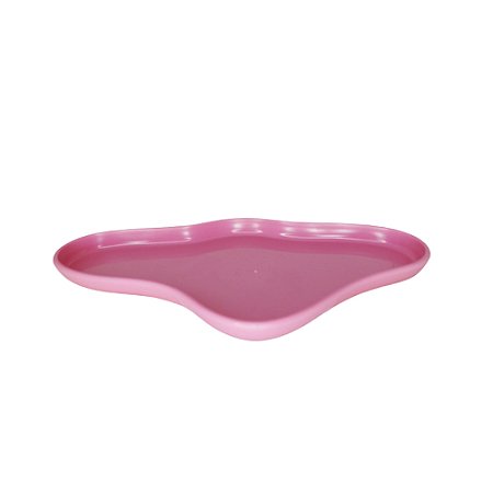 Bandeja Orgânica Rosa 250 Decorativa Festas Só Boleiras