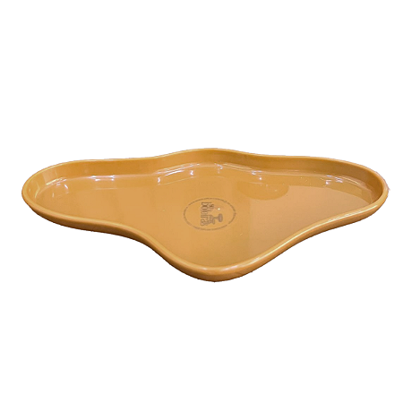 Bandeja Orgânica Mostarda 250 Decorativa Festas Só Boleiras