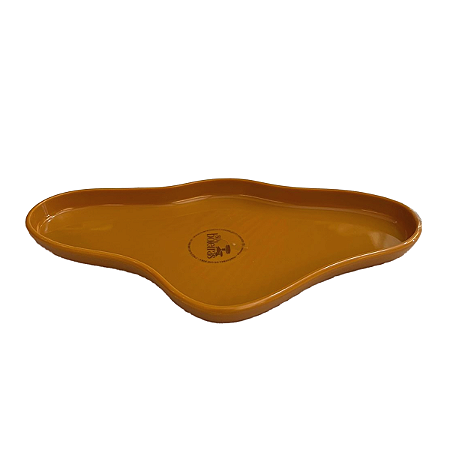 Bandeja Orgânica Mostarda 250 Decorativa Festas Só Boleiras