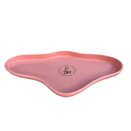 Bandeja Orgânica Rose 250 Decorativa Festas Só Boleiras