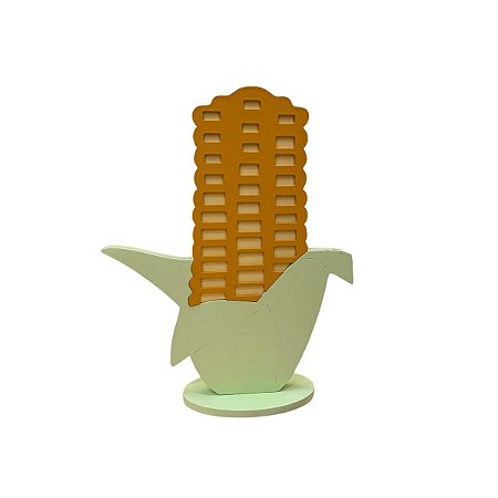 Espiga De Milho Verde Candy Com Amarelo Gema Decorativo