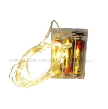 CORDAO DE LUZ DE FADA 2 METROS AMARELO