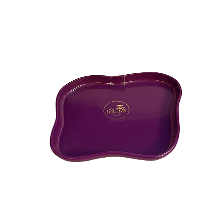 Bandeja Orgânica Só Boleiras 180 Roxo Decorativa Para Festa