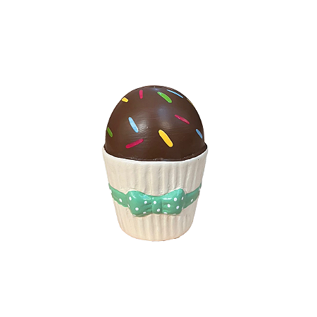 Mini Brigadeiro Laço Poa Verde Candy Decorar Cerâmica Festas