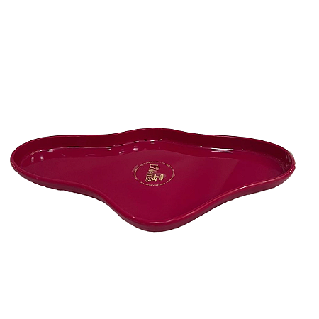 Bandeja Orgânica Fucsia 250 Decorativa Festas Só Boleiras