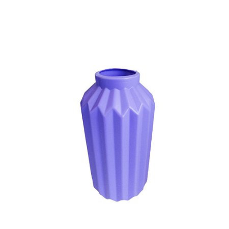 Vaso Elegance De Plástico Decorativo 18Cm Lilás