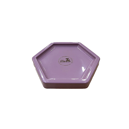 Bandeja Mosaico Sextavada Pequena Lilás Chic Decorativa