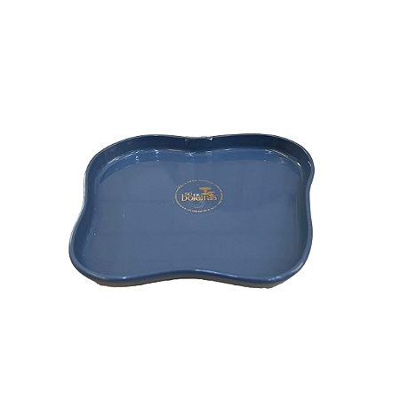 Bandeja Orgânica Só Boleiras 180 Azul Gris Decorativa Festa