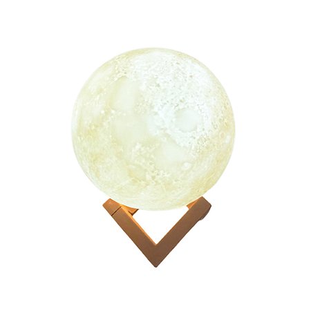 LUA DE LED DE PLASTICO BRANCO