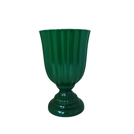 Vaso Plástico Dubai Pequeno Verde Bandeira Decorativo Flores