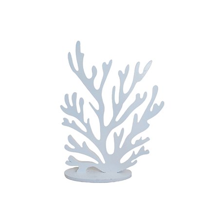 Alga MDF Mod 4 Branco Decoração De Festas Enfeite Mesa