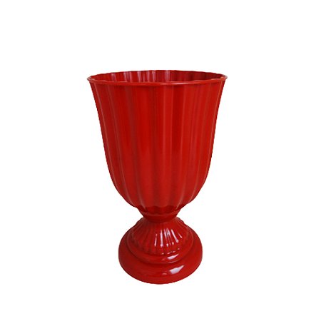 Vaso Plástico Dubai Pequeno Terracota Decorativo Flores