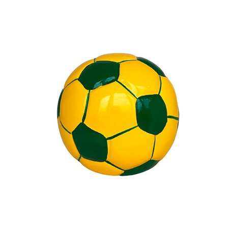 BOLA DE FUTEBOL CERAMICA MOD 3 VERDE E AMARELO