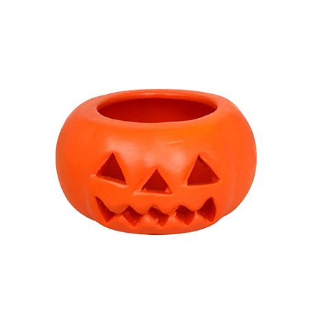 Cachepot Abobora ceramica halloween
