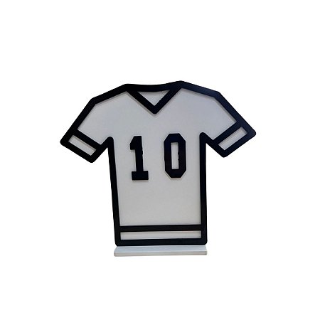 DISPLAY MDF CAMISA 10 BRANCO COM PRETO