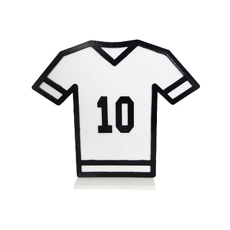 DISPLAY MDF CAMISA 10 BRANCO COM PRETO