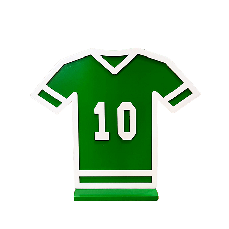 DISPLAY MDF CAMISA 10 VERDE COM BRANCO