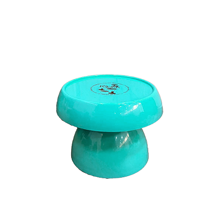 Boleira Cogumelo Pequena Prato Doces Só Boleiras Turquesa