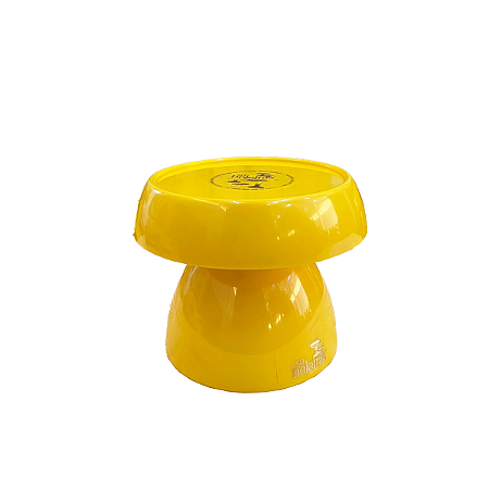 Boleira Cogumelo Pequena Prato Doce Só Boleiras Amarelo Gema