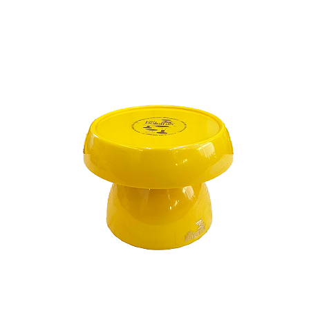 Boleira Cogumelo Pequena Prato Doce Só Boleiras Amarelo Gema