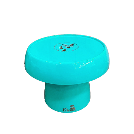Boleira Cogumelo Média Prato Doces Só Boleiras Turquesa